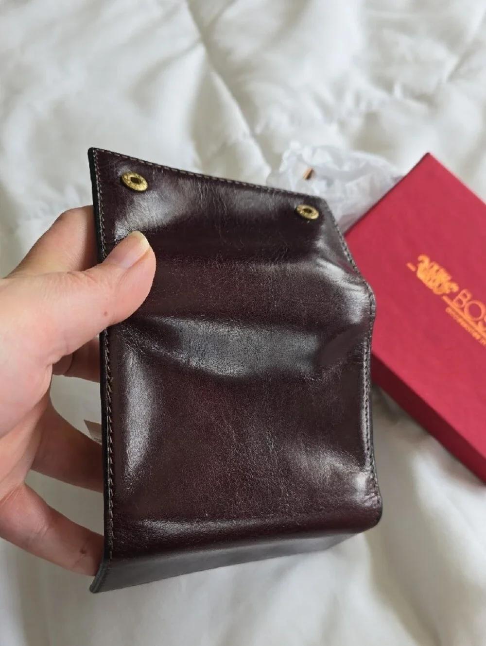 Bosca compact leather